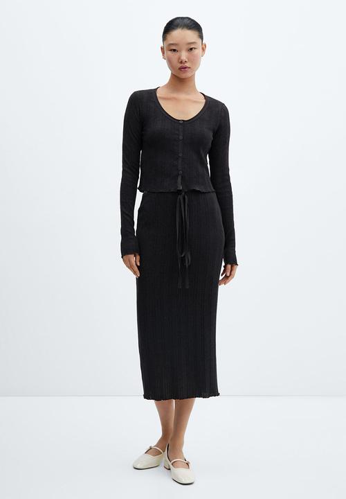 MANGO - Skirt Ada - Charcoal
