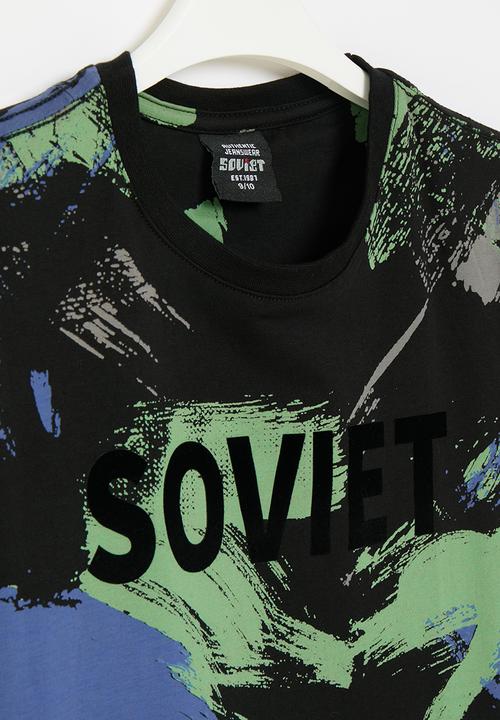SOVIET - Boys fashion tee - black