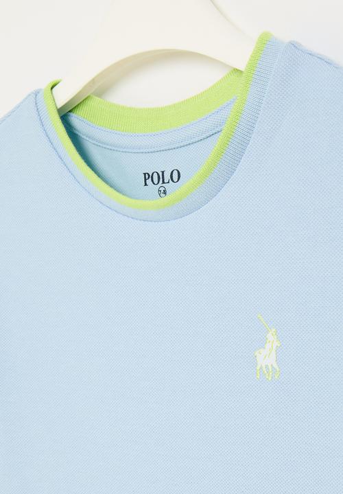 POLO - Boys cody textured tee - light blue