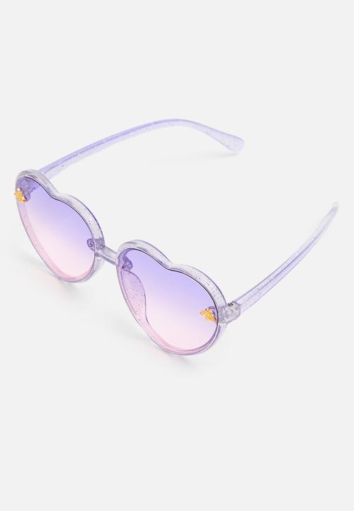Pop Candy - Heart shaped sunglasses - purple