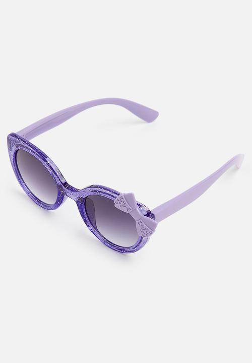 Pop Candy - Bow decor sunglasses - purple 
