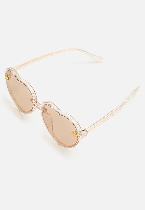 Pop Candy - Heart shaped sunglasses - brown