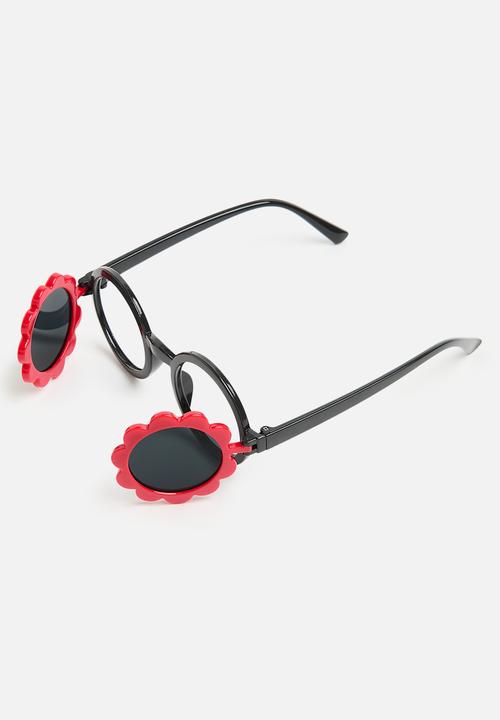 Pop Candy - Round sunglasses - red & black