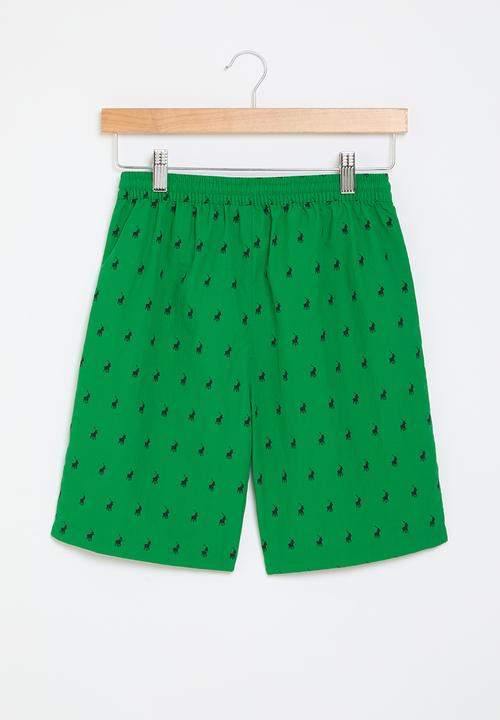 POLO - Boys bradley monogram short - green