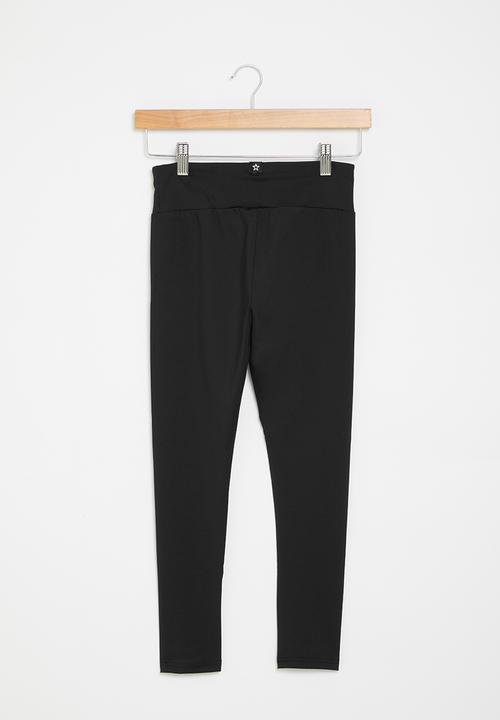 Converse - Converse chuck patch high rise leggings - black