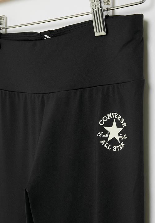 Converse - Converse chuck patch high rise leggings - black