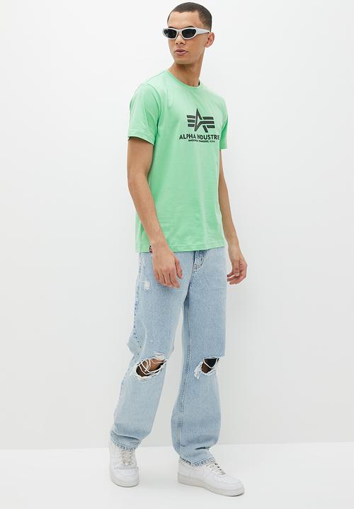 Alpha Industries - Ai logo print tee - mint 