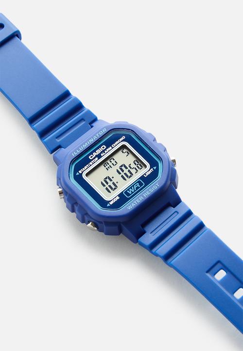 Casio - Standard square digital watch - blue