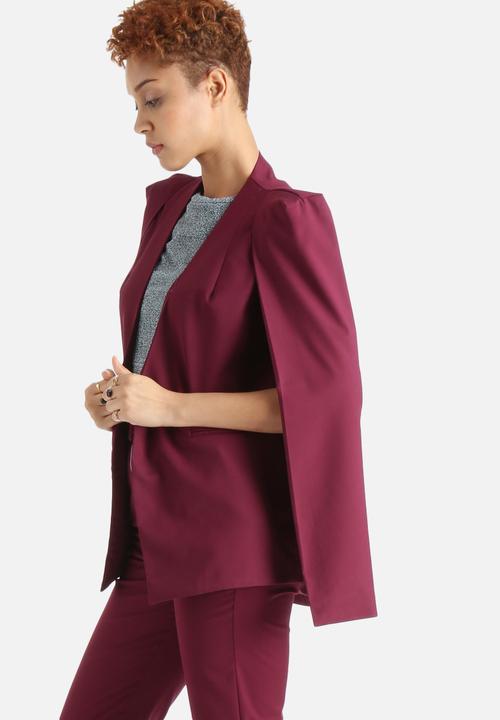 Lavish Alice - Collarless Cape Blazer
