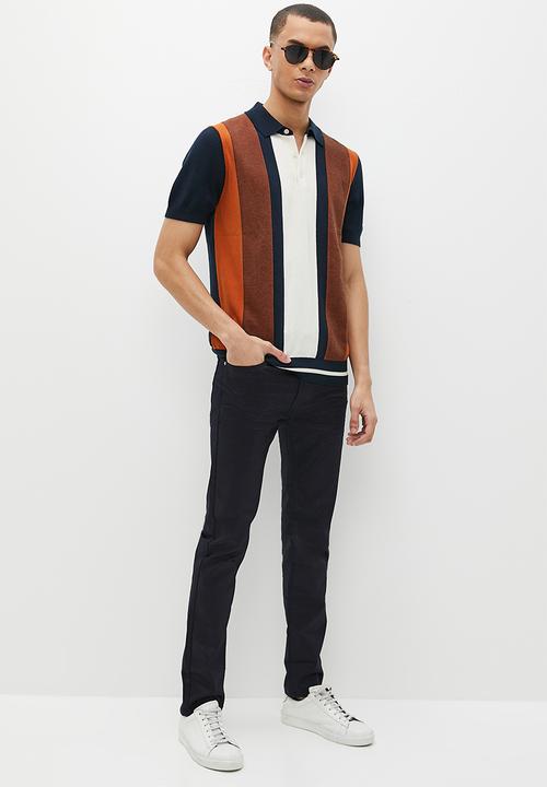 Ben Sherman - Wax coated denim - dark navy