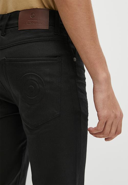 Ben Sherman - Wax coated denim - black