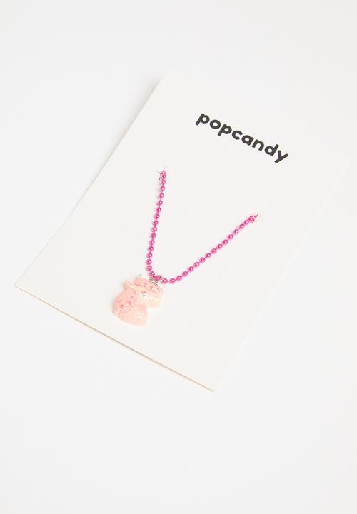 Pop Candy - Unicorn  necklace - pink 