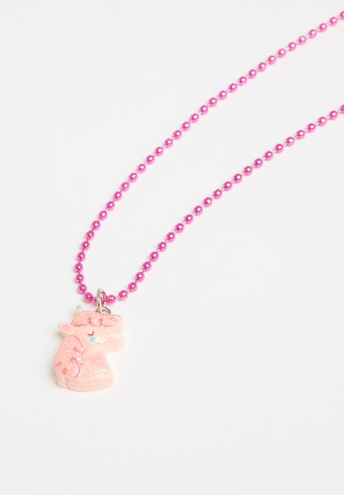 Pop Candy - Unicorn  necklace - pink 
