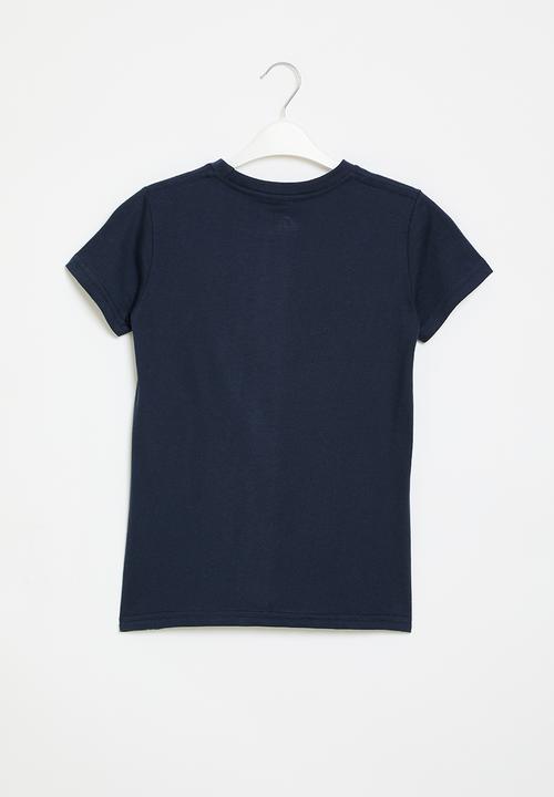 Quiksilver - Circled script front short sleeve boy - navy blazer
