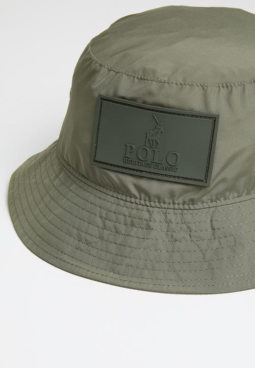 POLO - Rubberised badge bucket - olive