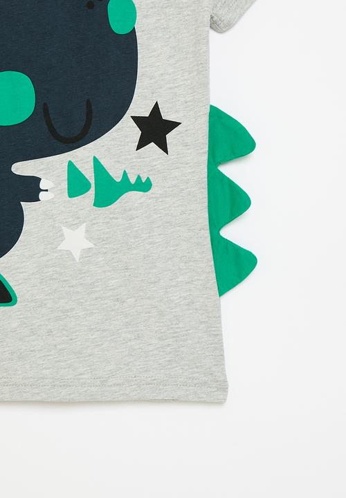Pop Candy - Printed tee - navy & grey