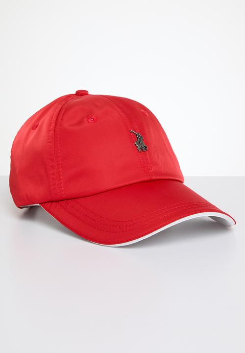 POLO - 6 Panel metal peak - red