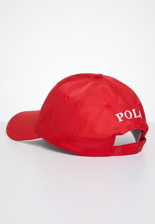 POLO - 6 Panel metal peak - red