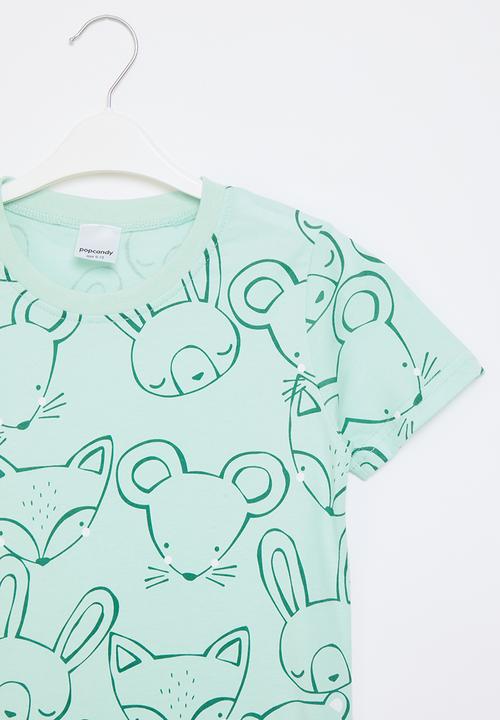 Pop Candy - Printed tee - light green