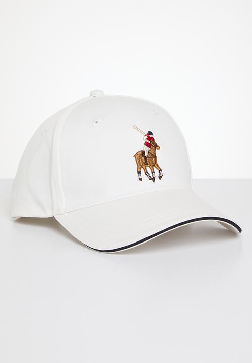 POLO - 6 Panel equestrian peak - white
