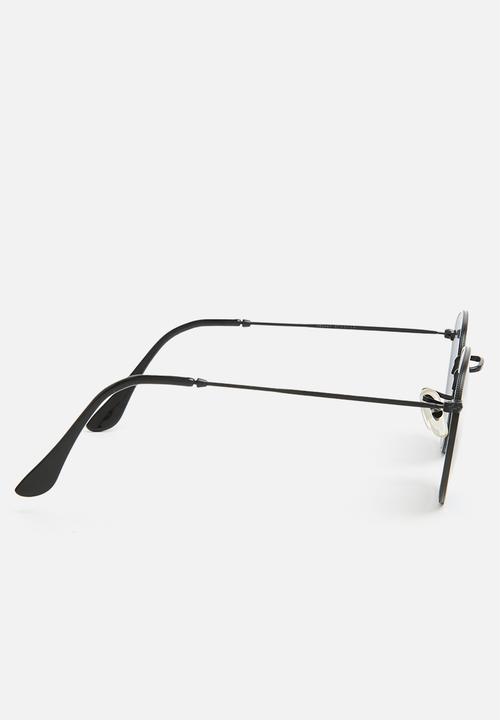 Superbalist - Bradford round frame sunglasses - black