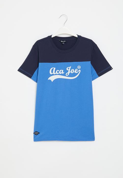 Aca Joe - Printed tee - blue