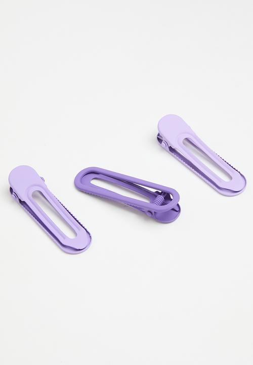 Pop Candy - Square hair clips - purple