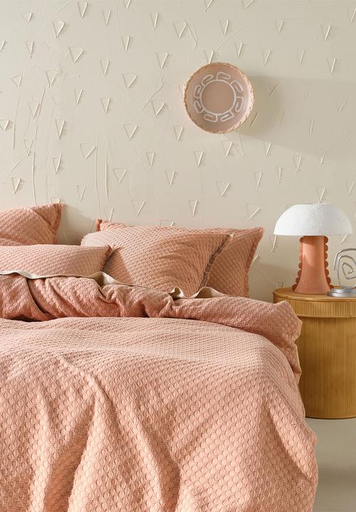 Linen House - Raquell Duvet Cover Set - Pink