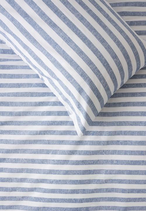 Linen House - Charlie Duvet Cover Set Denim - Blue
