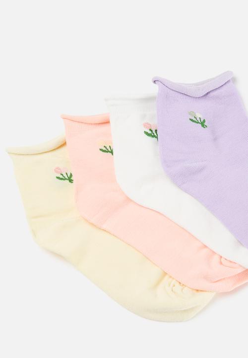 Tessa Design - Tulip 4 pack socks - multi