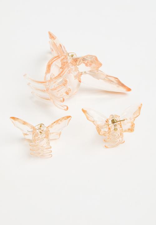 Pop Candy -  3 Pack hair clips - orange