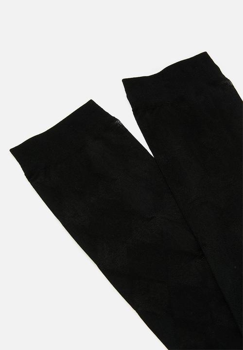 Tessa Design - Diamond lace socks - black
