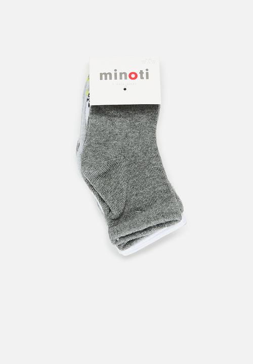 MINOTI - 5 Pack boys socks - grey