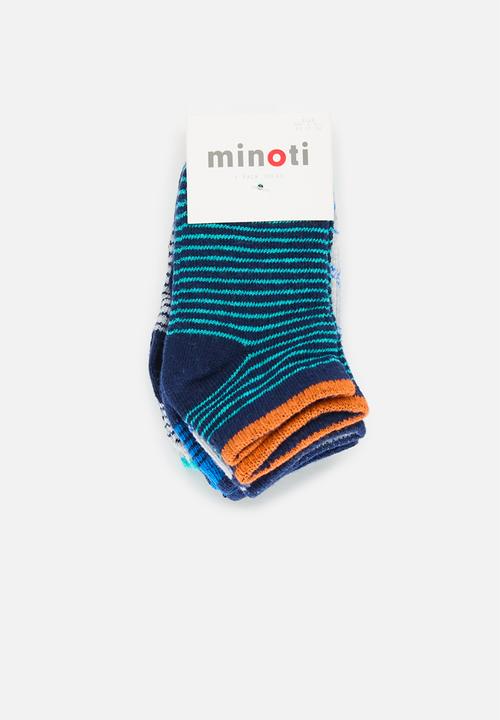 MINOTI - 5 Pack boys socks - blue 