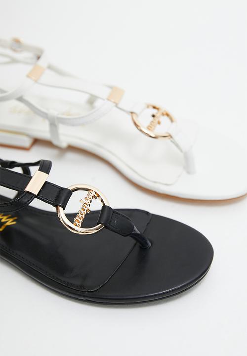 SISSY BOY - Recap gladiator sandal - black
