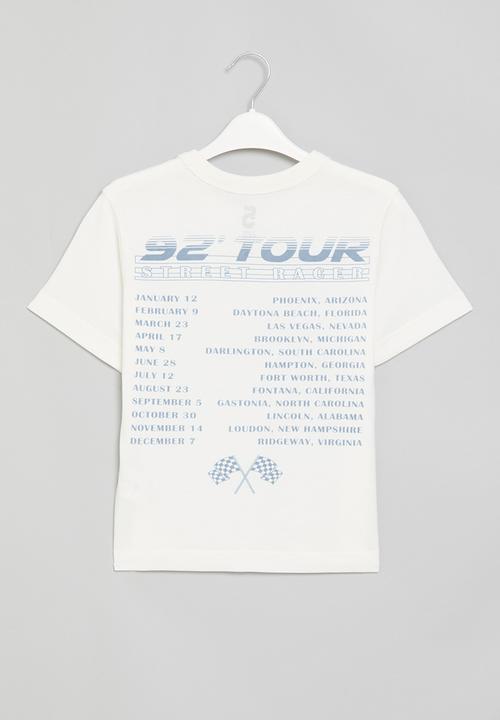 Cotton On - Jonny short sleeve print tee - vanilla/1992 street racer