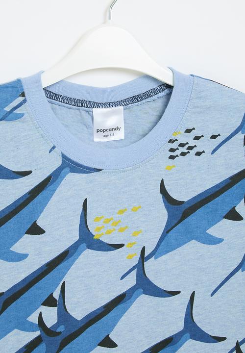 Pop Candy - Printed tee - blue