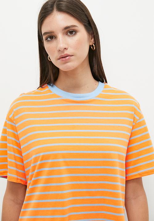 Me&B - Stripe tee - mango stripe
