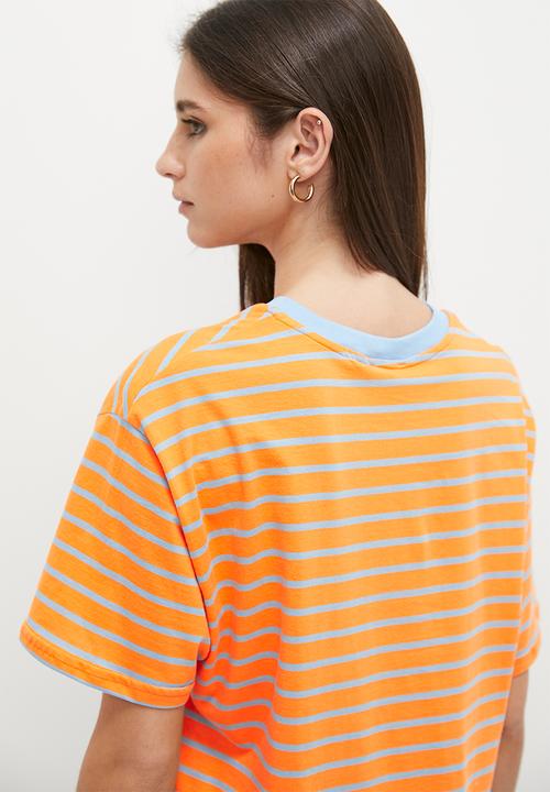 Me&B - Stripe tee - mango stripe
