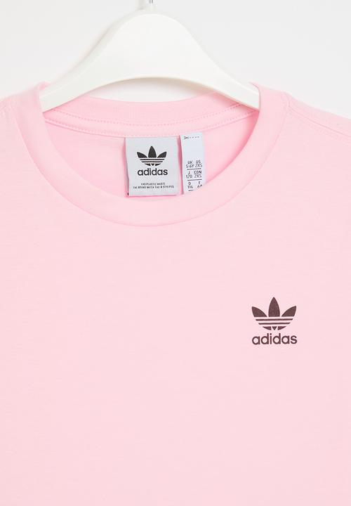 adidas Originals - Ess tee y - clear pink & maroon