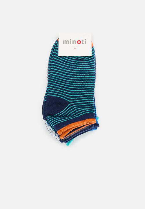 MINOTI - 5 Pack boys socks - blue