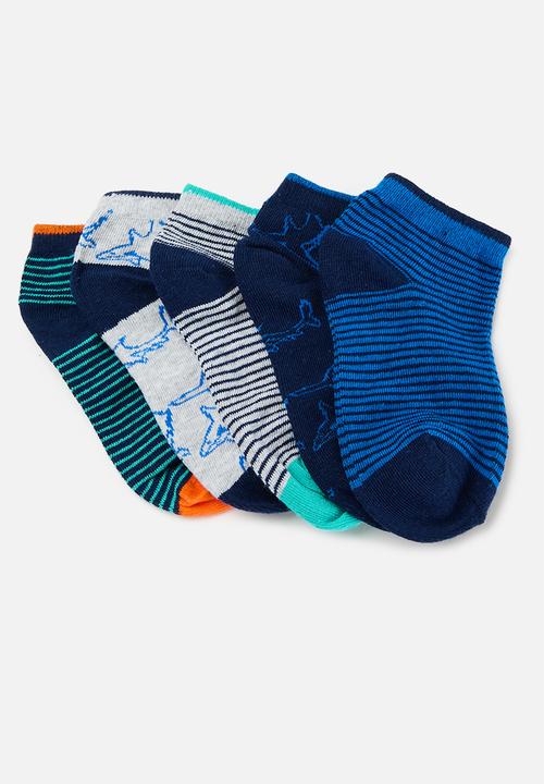 MINOTI - 5 Pack boys socks - blue