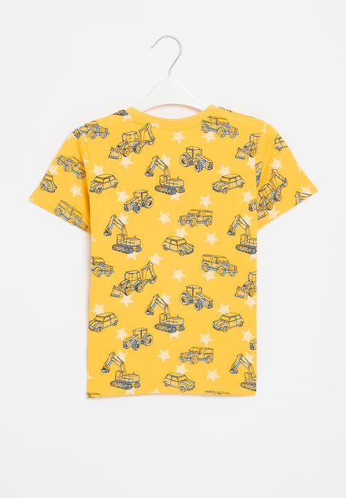 Pop Candy - Printed  tee - yellow