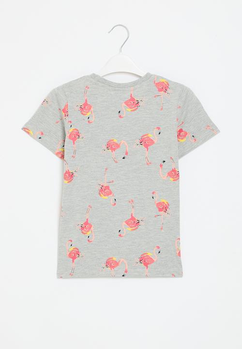Pop Candy - Printed tee -  grey 