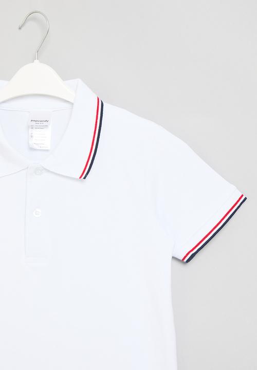 Pop Candy - Older boys polo shirt - white