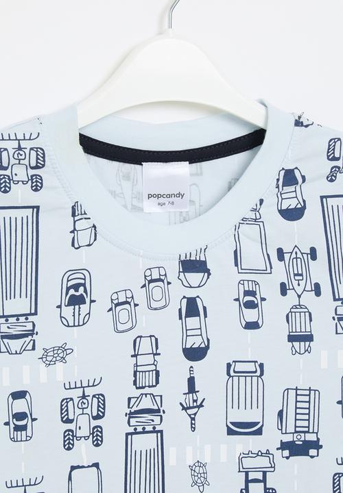 Pop Candy - Printed tee - grey 