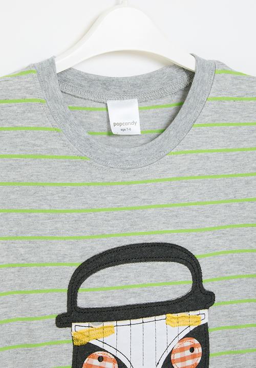 Pop Candy - Printed tee - grey 
