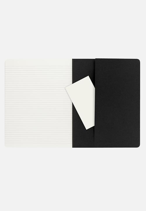 Moleskine - Cahier xlarge ruled pack of 3 - black