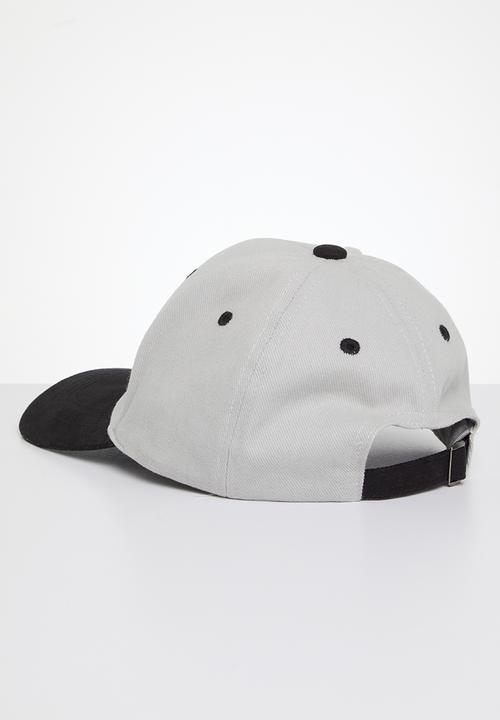 Lark & Crosse - Dad peak cap - grey & black 