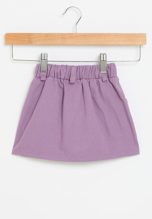 Pop Candy - Elastic waist  skirt - purple
